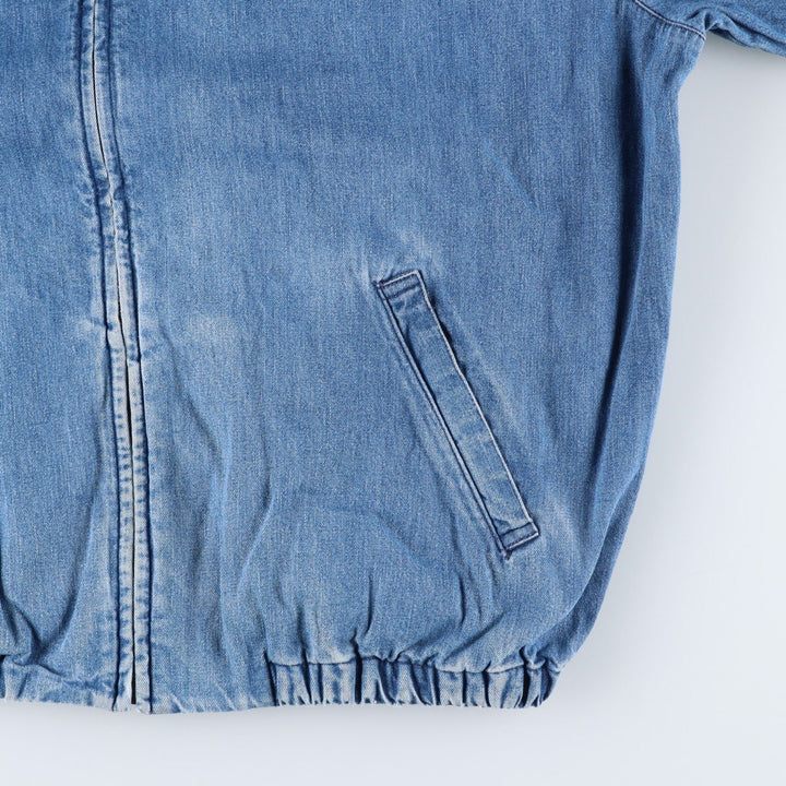 Vintage 90'S Polo by Ralph Lauren swing-top denim jacket, made in the USA, size L. cotton blue type Vintage Second Hand