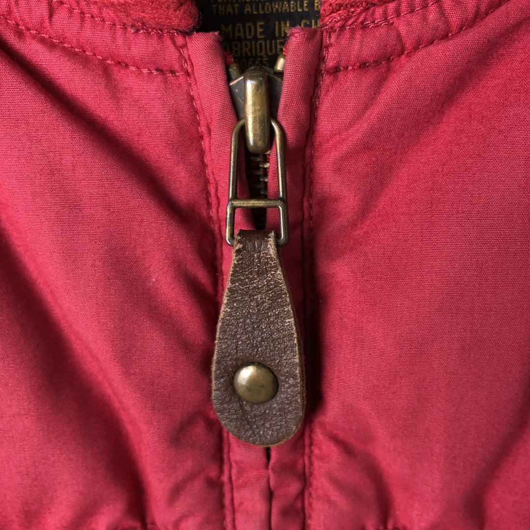 Vintage 80s-90'S Eddie Bauer goose down vest, size L, men's polyester red type Vintage Second Hand