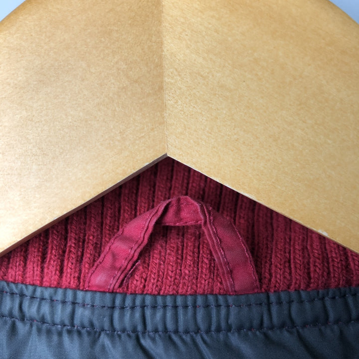 Vintage 80s-90'S Eddie Bauer goose down vest, size L, men's polyester red type Vintage Second Hand