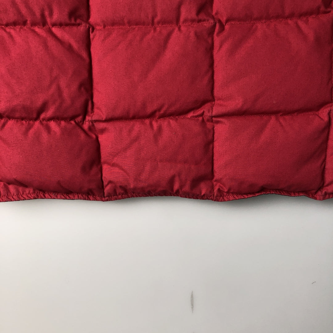 Vintage 80s-90'S Eddie Bauer goose down vest, size L, men's polyester red type Vintage Second Hand