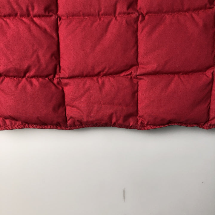 Vintage 80s-90'S Eddie Bauer goose down vest, size L, men's polyester red type Vintage Second Hand
