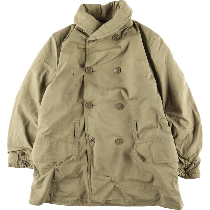 Vintage M-42 Mackinaw Coat, Military Coat, Men's Size L unclear Khaki type Vintage Second Hand