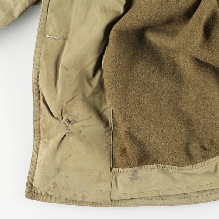 Vintage M-42 Mackinaw Coat, Military Coat, Men's Size L unclear Khaki type Vintage Second Hand