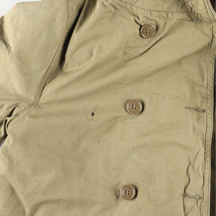 Vintage M-42 Mackinaw Coat, Military Coat, Men's Size L unclear Khaki type Vintage Second Hand