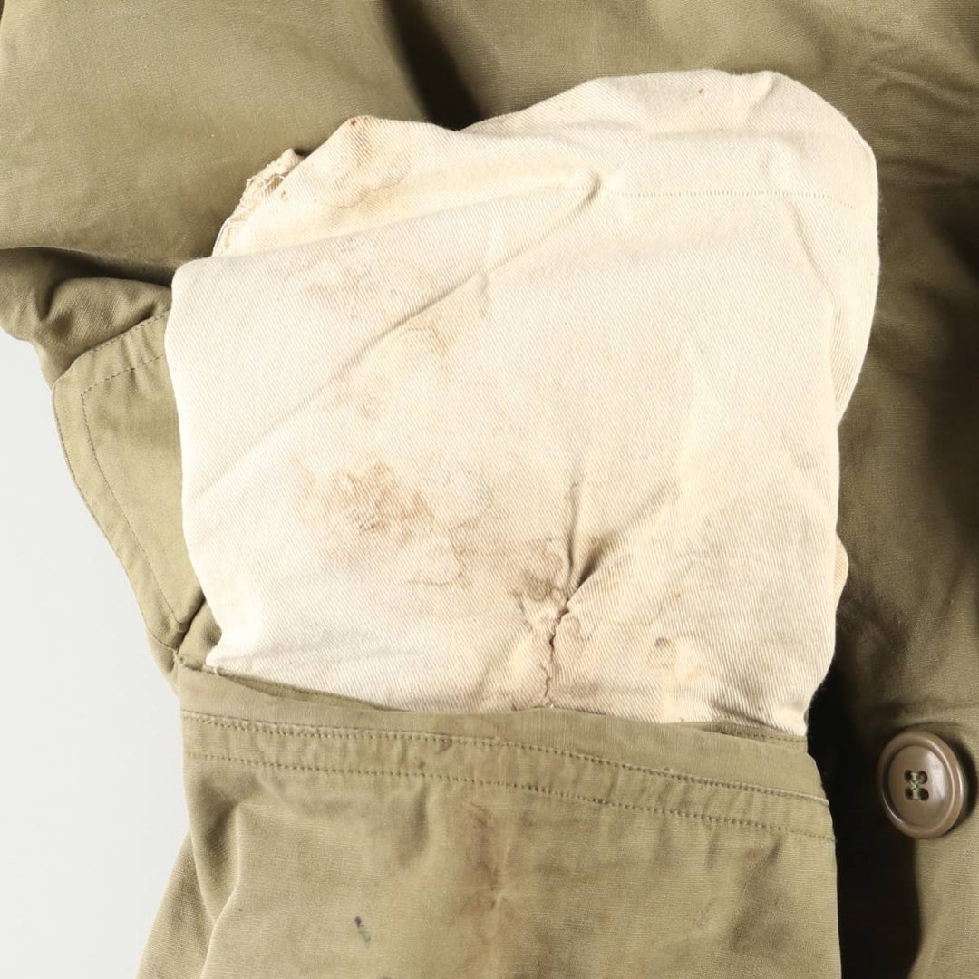 Vintage M-42 Mackinaw Coat, Military Coat, Men's Size L unclear Khaki type Vintage Second Hand