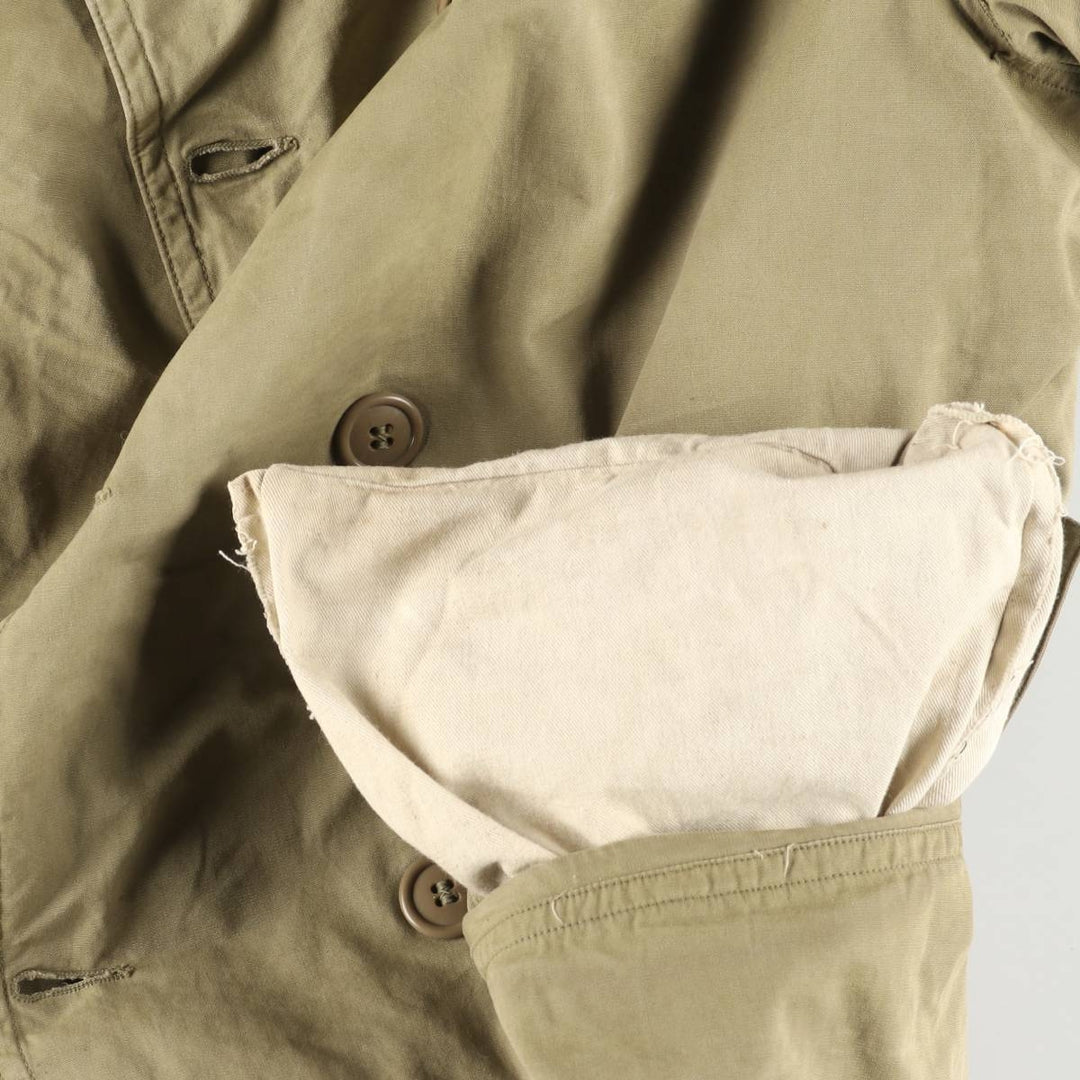 Vintage M-42 Mackinaw Coat, Military Coat, Men's Size L unclear Khaki type Vintage Second Hand