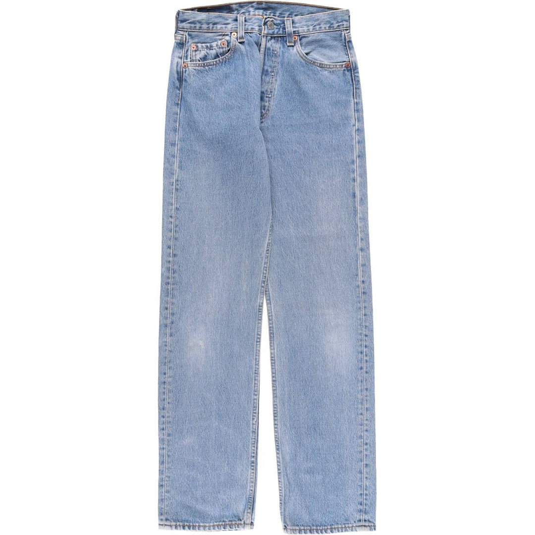 Vintage 90'S Levi's 501-0193 Straight Denim Pants, Made in USA, Women's Size L (W27) cotton Blue type light blue Vintage Second Hand