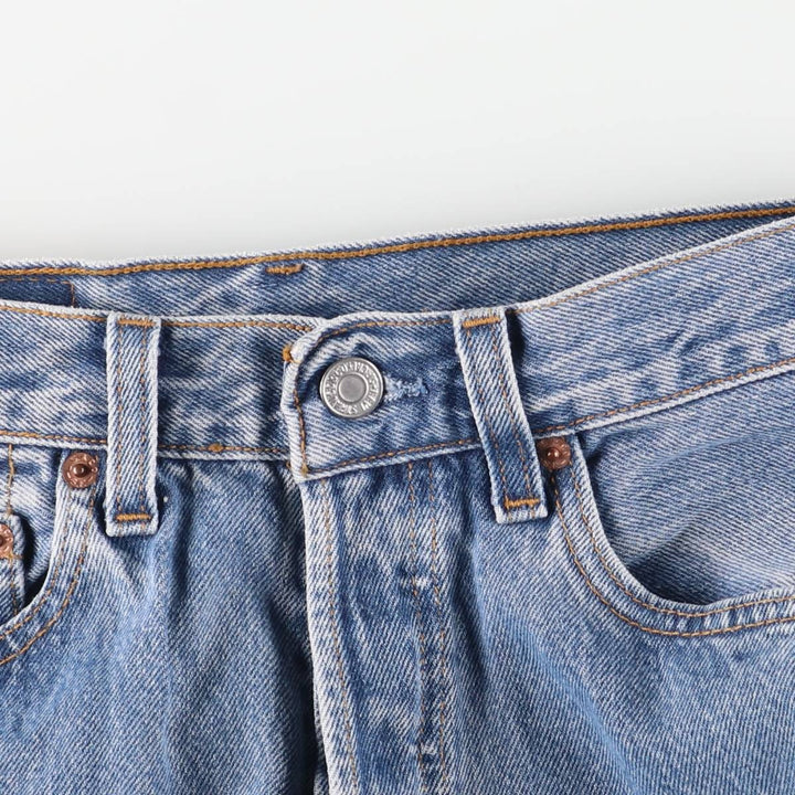 Vintage 90'S Levi's 501-0193 Straight Denim Pants, Made in USA, Women's Size L (W27) cotton Blue type light blue Vintage Second Hand