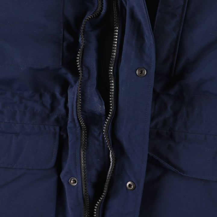 80s-90'S Eddie Bauer Black Tag Goose Down Jacket Men's Size L Vintage Nylon (Gore-Tex) navy blue type Vintage Second Hand