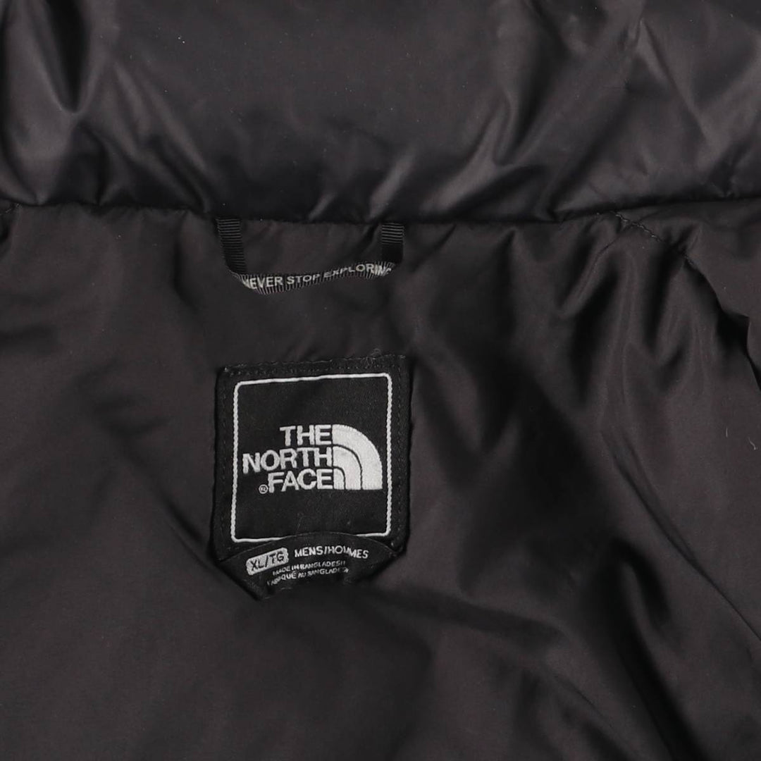 The North Face Nuptse Jacket, Ripstop 700 Fill Power Goose Down Jacket, Men's XL Nylon black type Vintage Second Hand