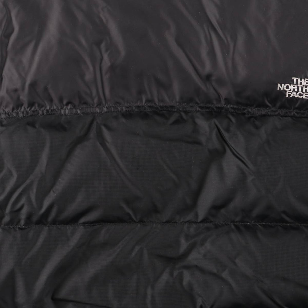 The North Face Nuptse Jacket, Ripstop 700 Fill Power Goose Down Jacket, Men's XL Nylon black type Vintage Second Hand