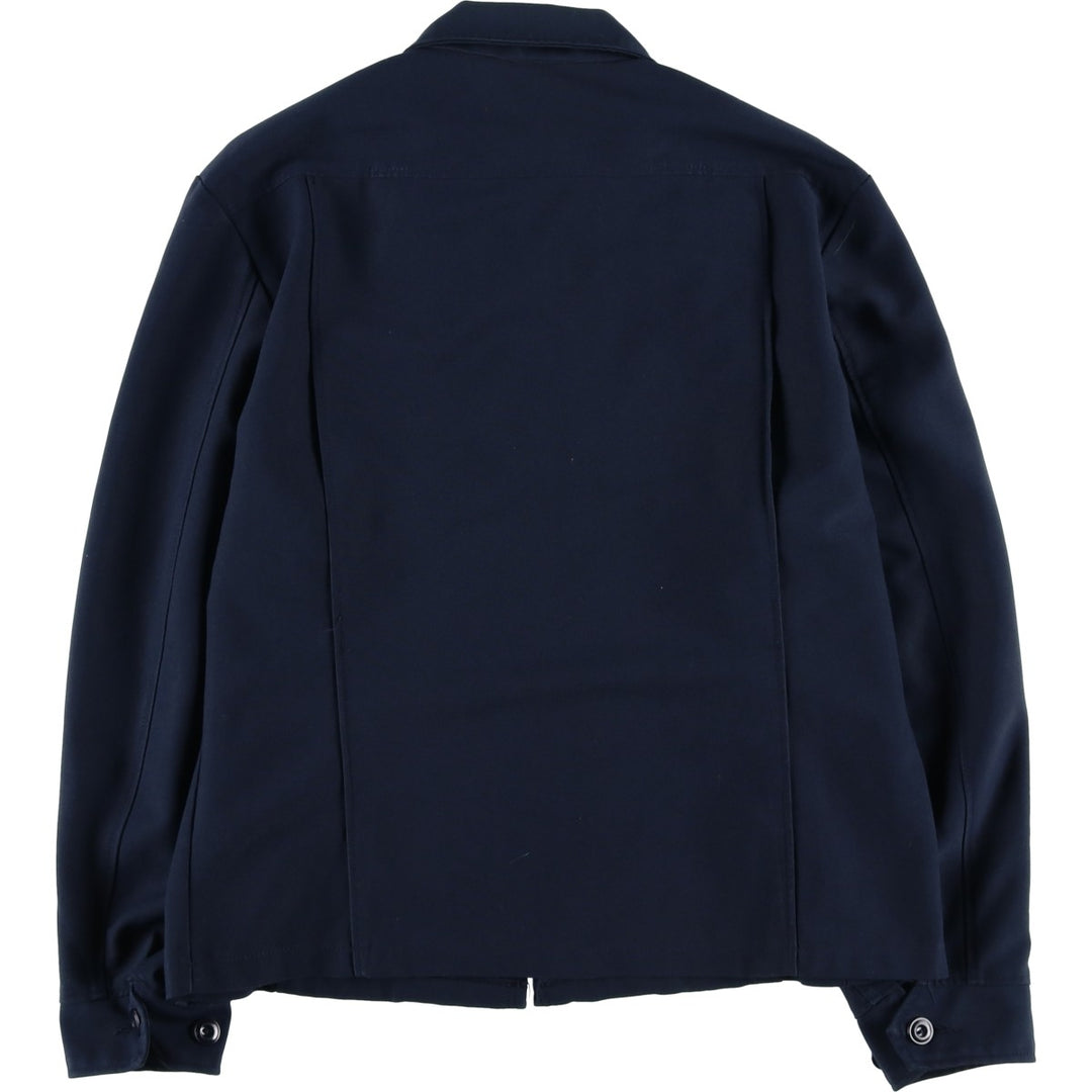 Vintage 1970'S Wrangler work jacket, made in the USA, size M, men's polyester navy blue type Vintage Second Hand
