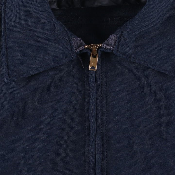 Vintage 1970'S Wrangler work jacket, made in the USA, size M, men's polyester navy blue type Vintage Second Hand