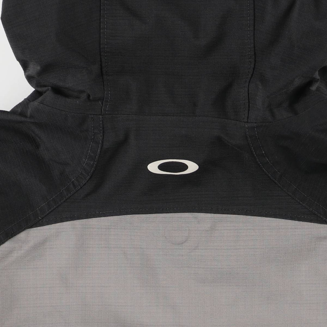 2000'S Oakley Regular Fit Ripstop Hooded Windbreaker, Men's Size L polyester gray type Vintage Second Hand