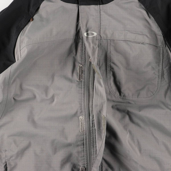 2000'S Oakley Regular Fit Ripstop Hooded Windbreaker, Men's Size L polyester gray type Vintage Second Hand