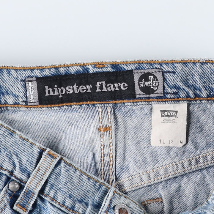 Vintage 90'S Levi's Silver Tab Hipster Flare Flare Denim Pants, Made in USA, Women's Size L (W32) cotton Blue type light blue Vintage Second Hand