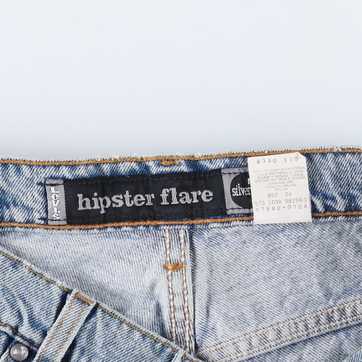Vintage 90'S Levi's Silver Tab Hipster Flare Flare Denim Pants, Made in USA, Women's Size L (W32) cotton Blue type light blue Vintage Second Hand