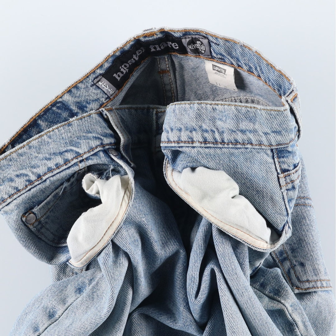 Vintage 90'S Levi's Silver Tab Hipster Flare Flare Denim Pants, Made in USA, Women's Size L (W32) cotton Blue type light blue Vintage Second Hand