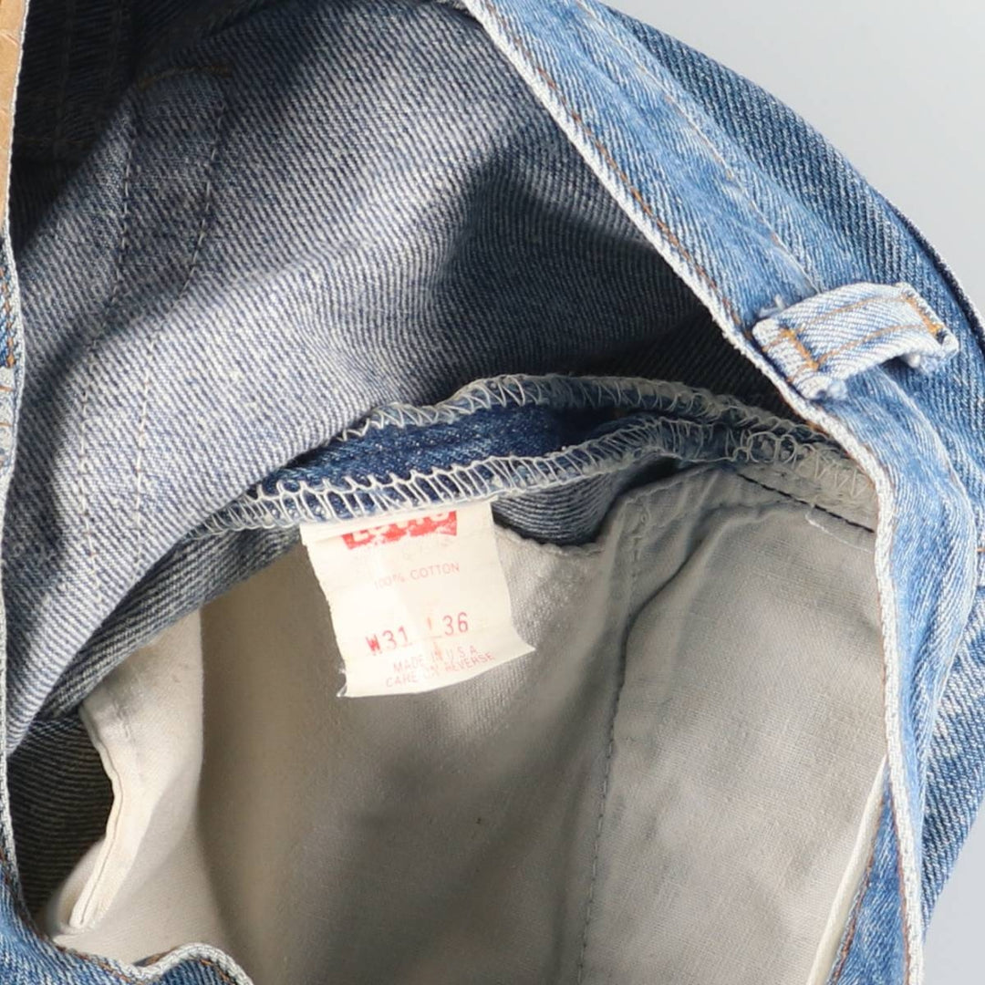 Vintage 1990'S Levi's 501-0000 Straight Denim Pants, Made in USA, Women's Size L (W30) cotton blue type Vintage Second Hand