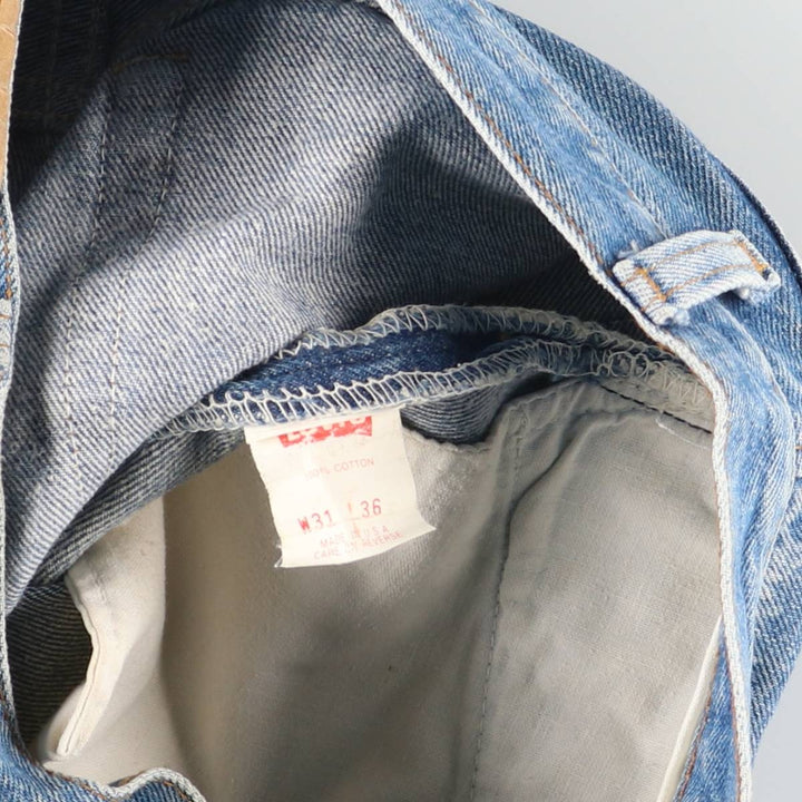 Vintage 1990'S Levi's 501-0000 Straight Denim Pants, Made in USA, Women's Size L (W30) cotton blue type Vintage Second Hand