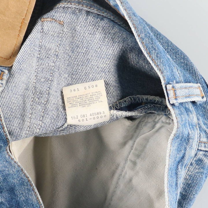 Vintage 1990'S Levi's 501-0000 Straight Denim Pants, Made in USA, Women's Size L (W30) cotton blue type Vintage Second Hand
