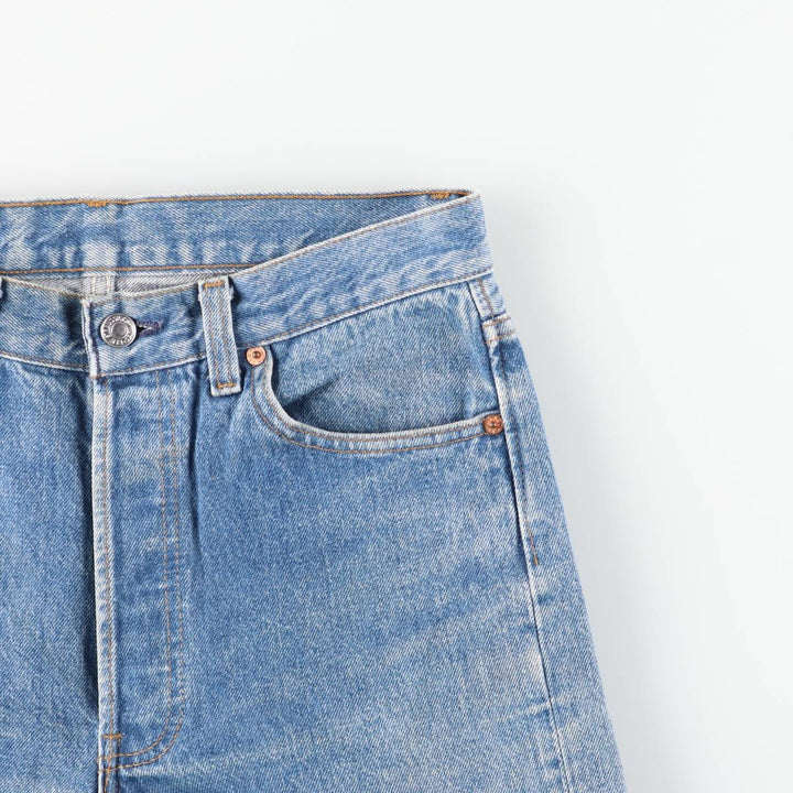Vintage 1990'S Levi's 501-0000 Straight Denim Pants, Made in USA, Women's Size L (W30) cotton blue type Vintage Second Hand