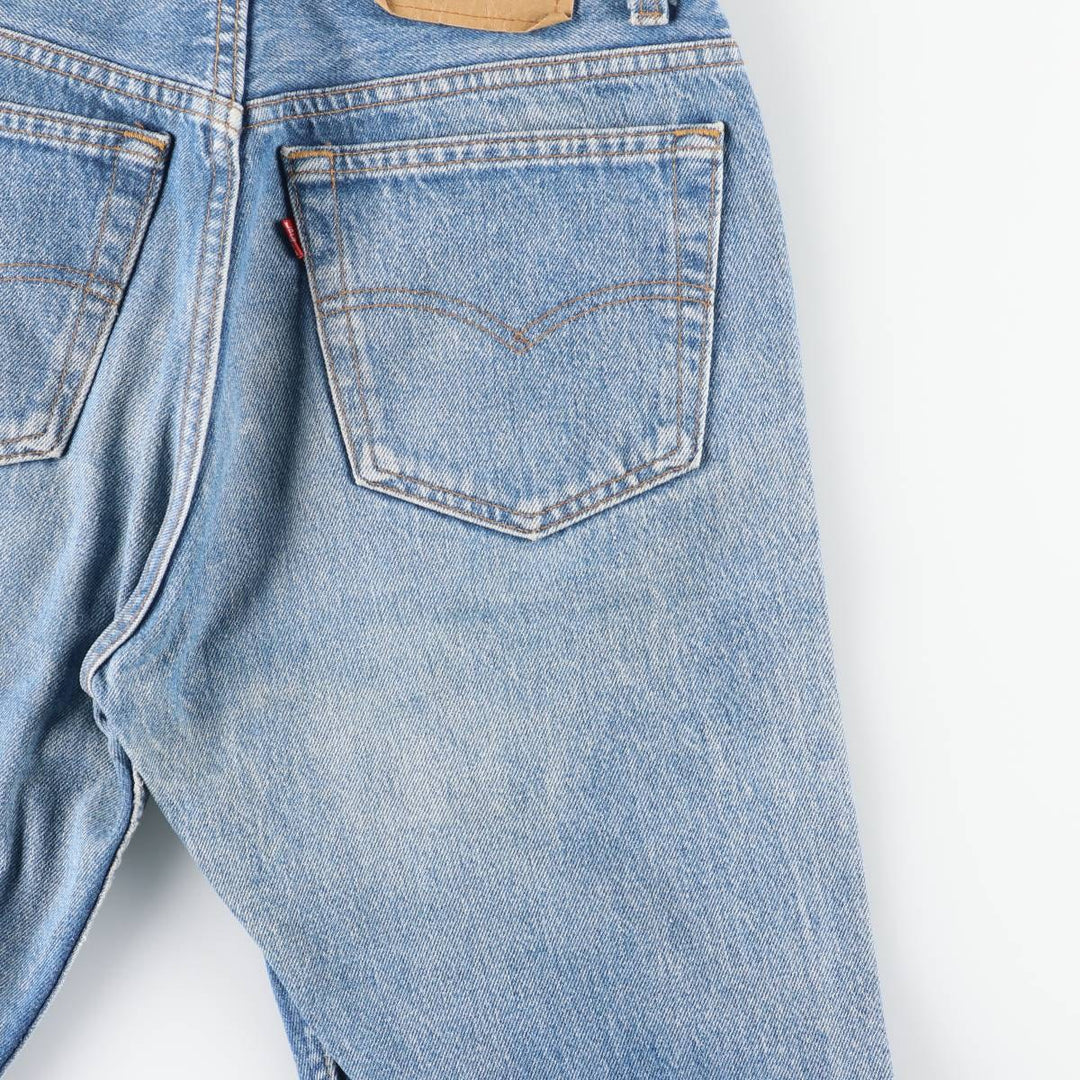 Vintage 1990'S Levi's 501-0000 Straight Denim Pants, Made in USA, Women's Size L (W30) cotton blue type Vintage Second Hand