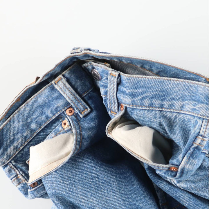 Vintage 1990'S Levi's 501-0000 Straight Denim Pants, Made in USA, Women's Size L (W30) cotton blue type Vintage Second Hand