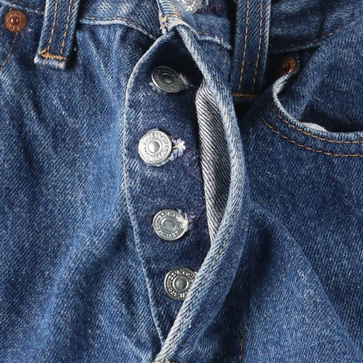 Vintage Levi's 26501-0117 Straight Denim Pants, Made in USA, Women's Size L (W27) cotton blue type Vintage Second Hand