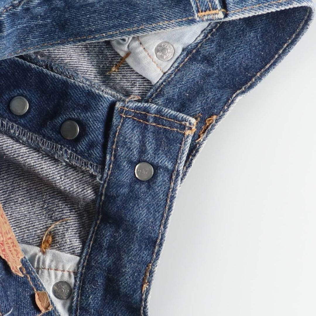 Vintage Levi's 26501-0117 Straight Denim Pants, Made in USA, Women's Size L (W27) cotton blue type Vintage Second Hand