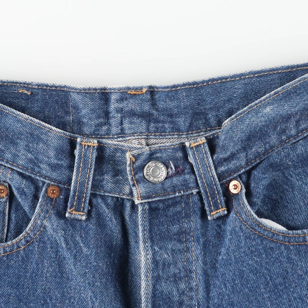Vintage Levi's 26501-0117 Straight Denim Pants, Made in USA, Women's Size L (W27) cotton blue type Vintage Second Hand