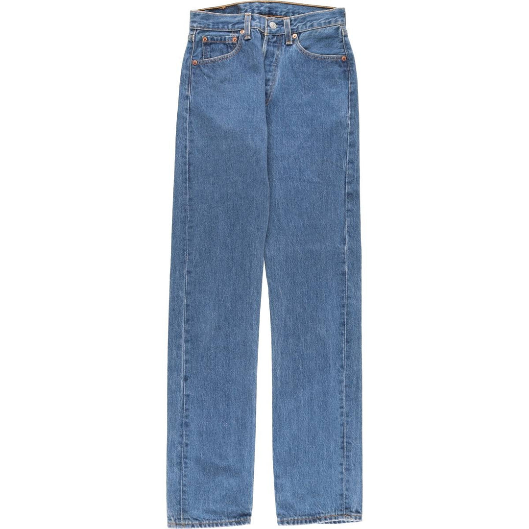 Vintage 90'S Levi's 6501-0115 Straight-leg Denim Pants, Made in USA, Women's Size L (W27) cotton blue type Vintage Second Hand