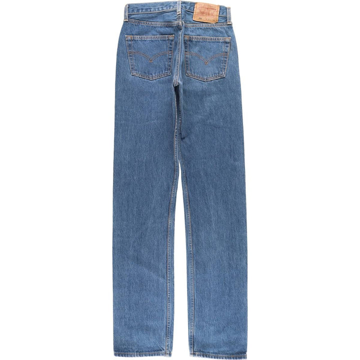 Vintage 90'S Levi's 6501-0115 Straight-leg Denim Pants, Made in USA, Women's Size L (W27) cotton blue type Vintage Second Hand