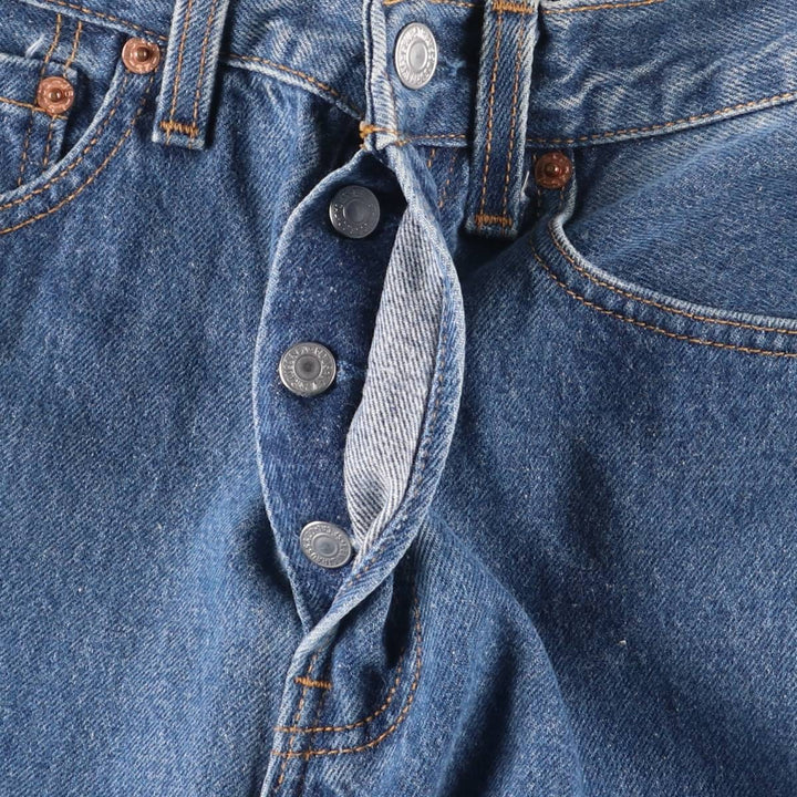 Vintage 90'S Levi's 6501-0115 Straight-leg Denim Pants, Made in USA, Women's Size L (W27) cotton blue type Vintage Second Hand