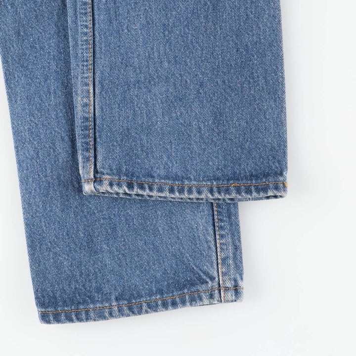 Vintage 90'S Levi's 6501-0115 Straight-leg Denim Pants, Made in USA, Women's Size L (W27) cotton blue type Vintage Second Hand