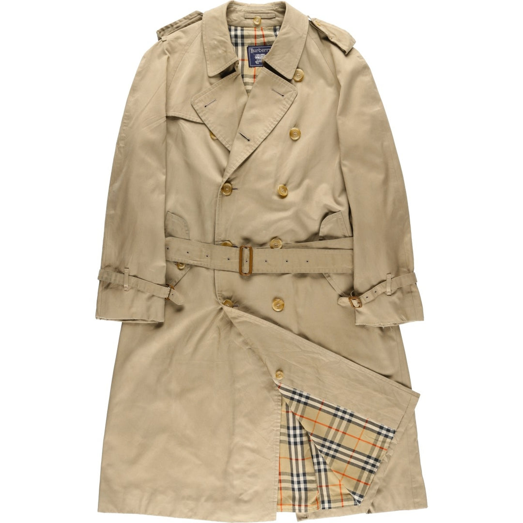 Burberry's trench coat, men's size L cotton Beige type Vintage Second Hand