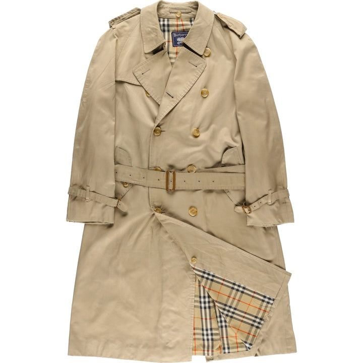 Burberry's trench coat, men's size L cotton Beige type Vintage Second Hand