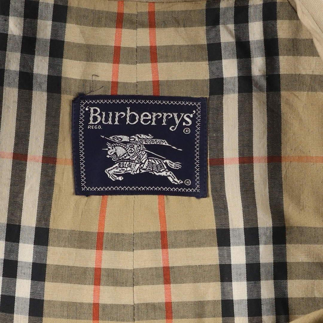 Burberry's trench coat, men's size L cotton Beige type Vintage Second Hand