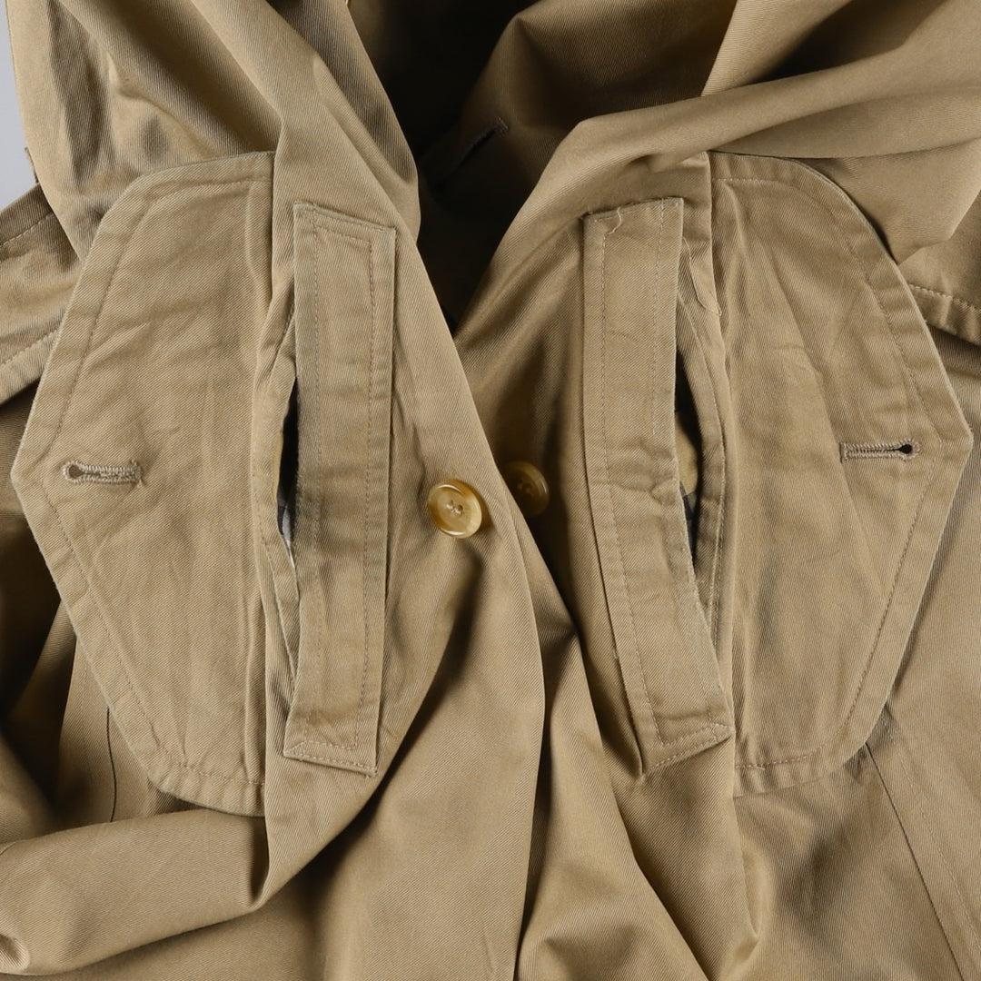Burberry's trench coat, men's size L cotton Beige type Vintage Second Hand