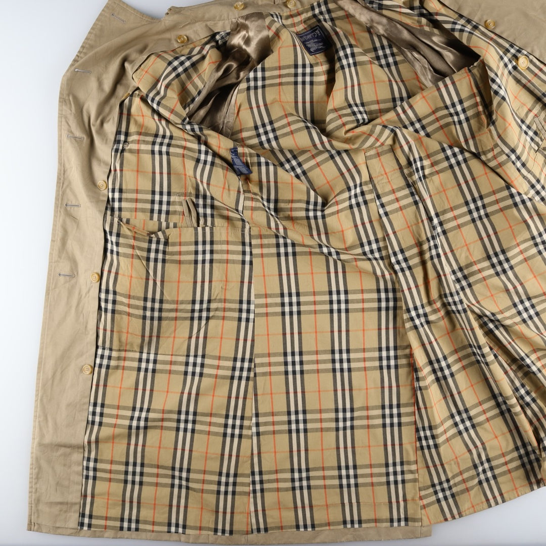 Burberry's trench coat, men's size L cotton Beige type Vintage Second Hand