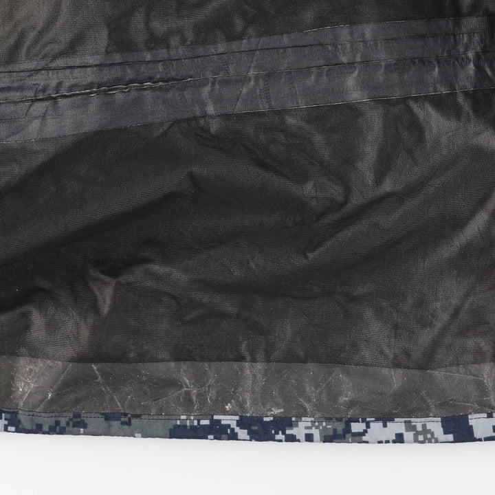 Genuine US military surplus camouflage pattern NWU digital camo military Gore-Tex parka, made in USA, small-short (equivalent to men's S). Nylon navy blue type Vintage Second Hand
