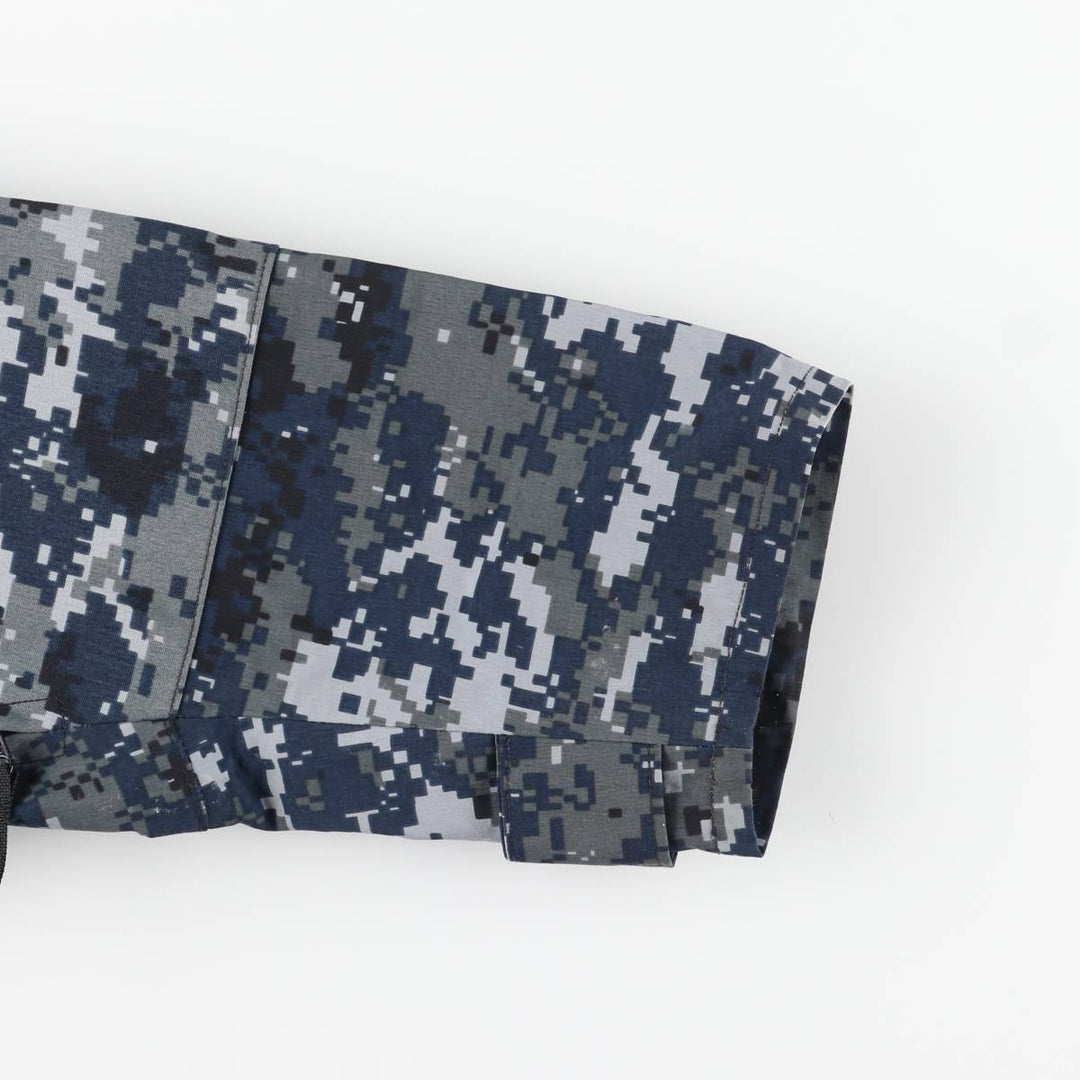 Genuine US military surplus camouflage pattern NWU digital camo military Gore-Tex parka, made in USA, small-short (equivalent to men's S). Nylon navy blue type Vintage Second Hand