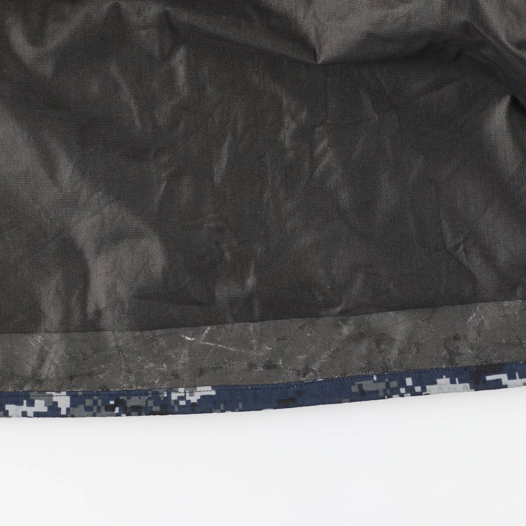 Authentic US military camouflage pattern NWU digital camo military Gore-Tex parka, made in the USA, small x-long, equivalent to men's size S Nylon navy blue type Vintage Second Hand