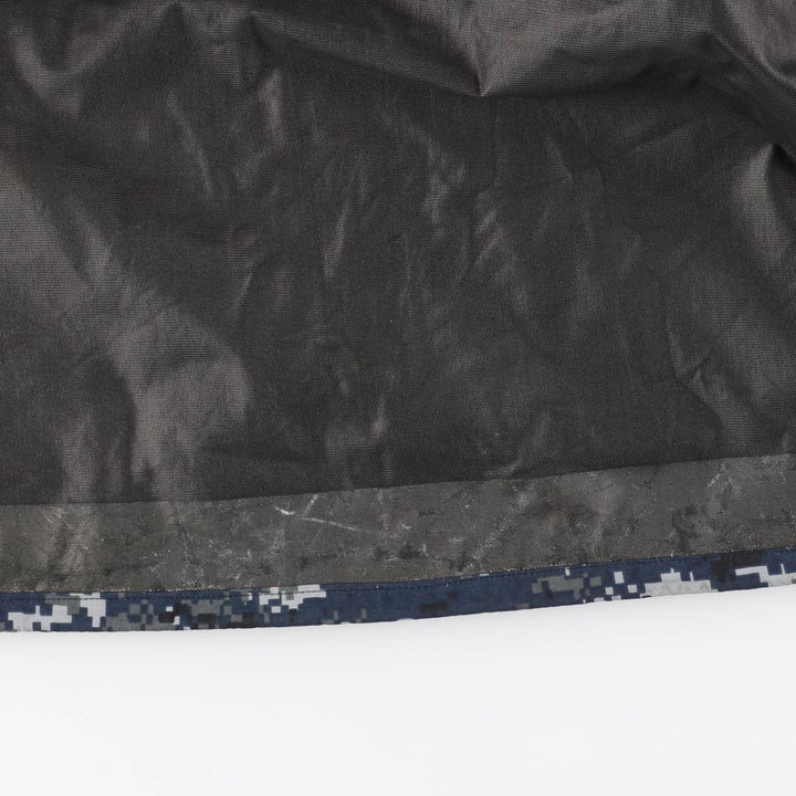 Authentic US military camouflage pattern NWU digital camo military Gore-Tex parka, made in the USA, small x-long, equivalent to men's size S Nylon navy blue type Vintage Second Hand