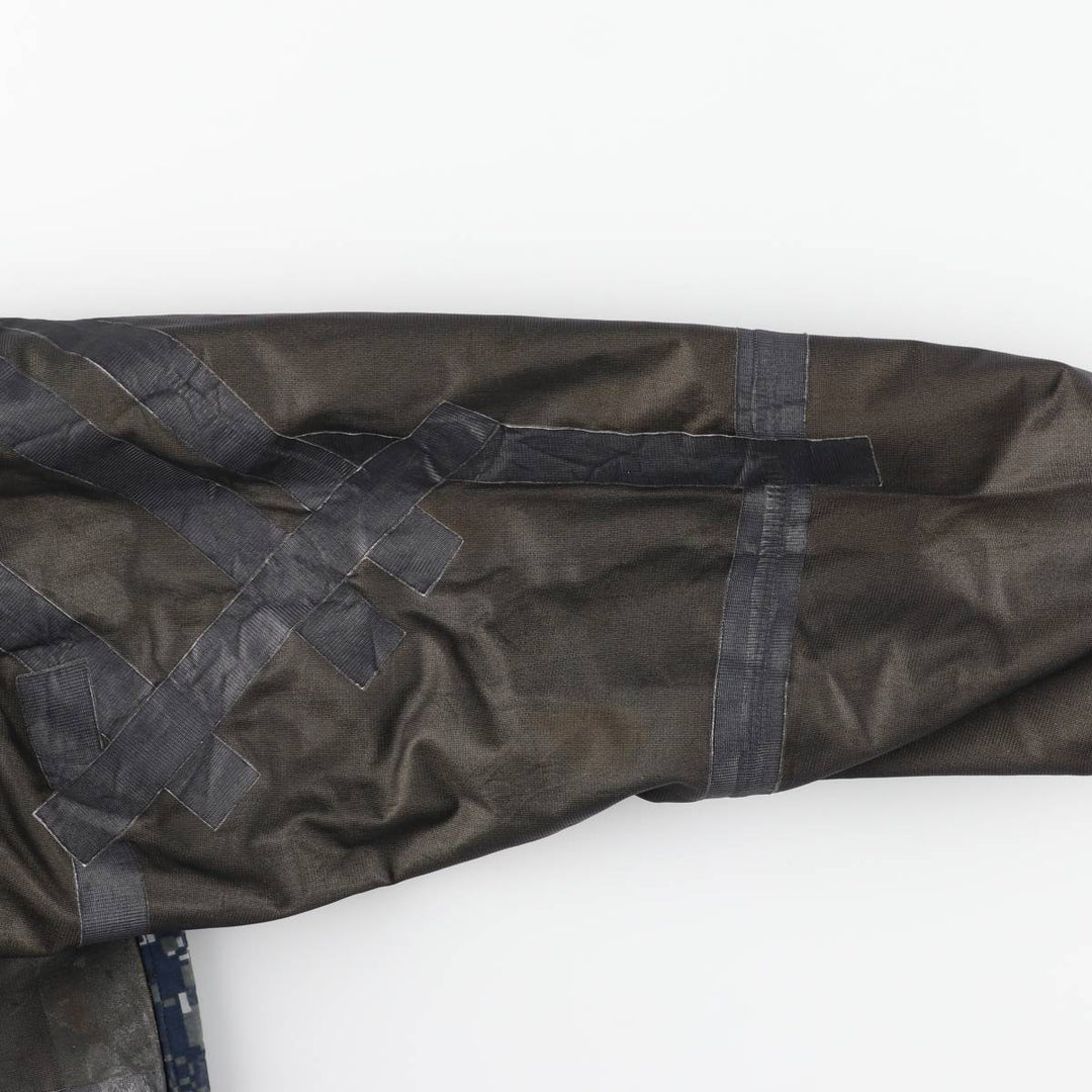 Authentic US military camouflage pattern NWU digital camo military Gore-Tex parka, made in the USA, small x-long, equivalent to men's size S Nylon navy blue type Vintage Second Hand