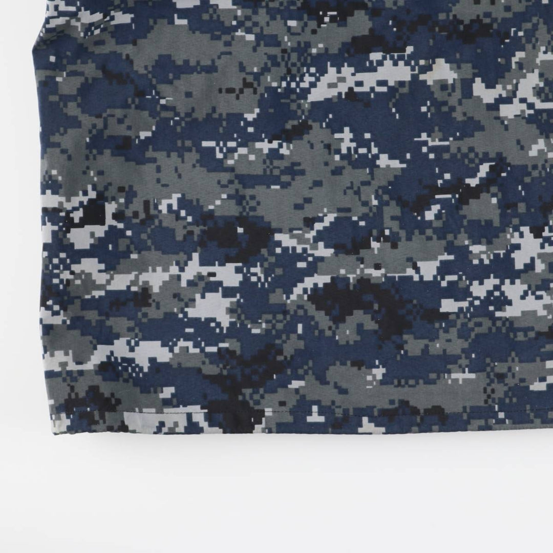 Authentic US military camouflage pattern NWU digital camo military Gore-Tex parka, made in the USA, small x-long, equivalent to men's size S Nylon navy blue type Vintage Second Hand