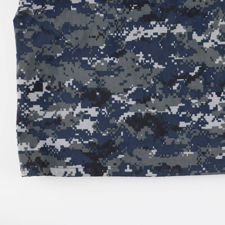 Authentic US military camouflage pattern NWU digital camo military Gore-Tex parka, made in the USA, small x-long, equivalent to men's size S Nylon navy blue type Vintage Second Hand
