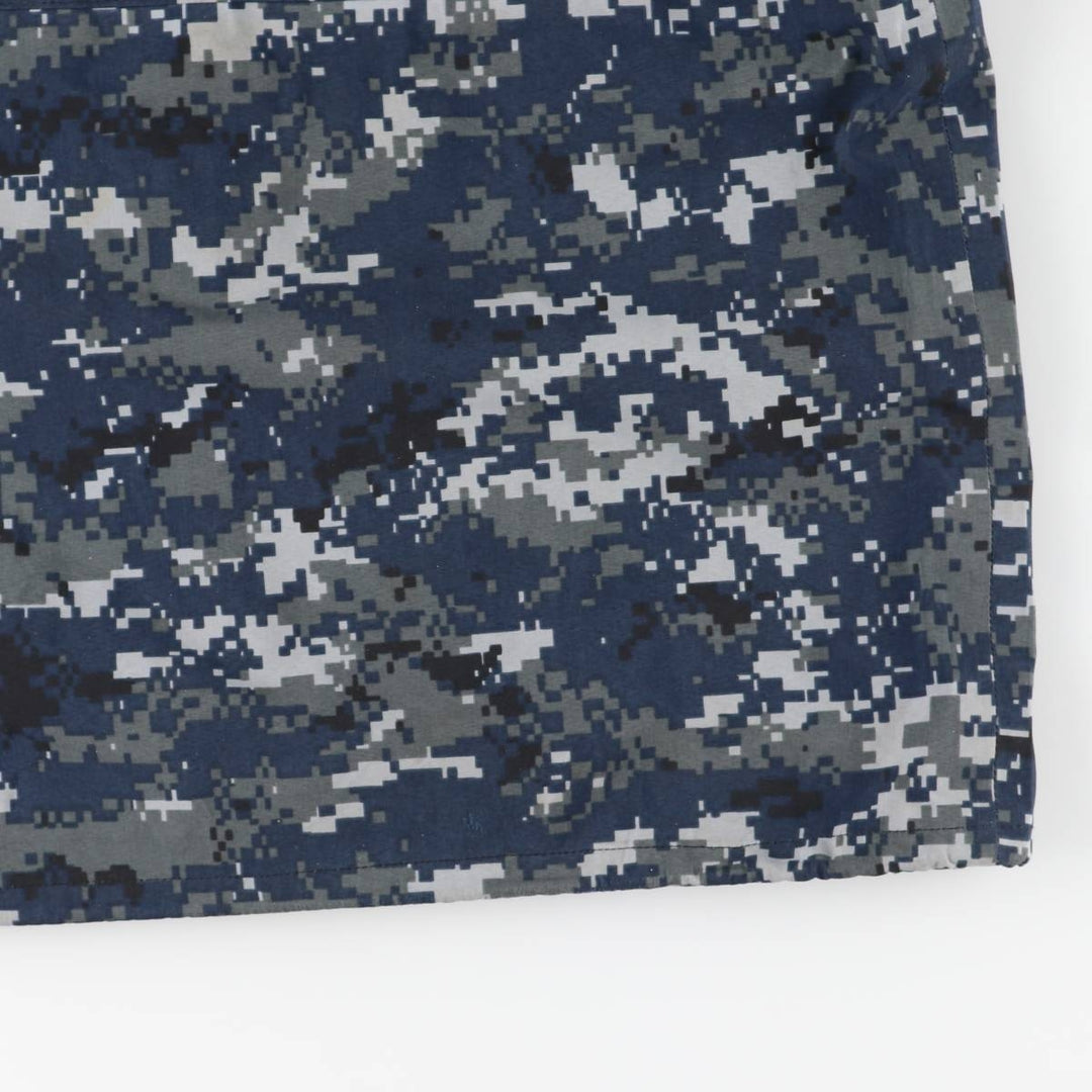 Authentic US military camouflage pattern NWU digital camo military Gore-Tex parka, made in the USA, small x-long, equivalent to men's size S Nylon navy blue type Vintage Second Hand