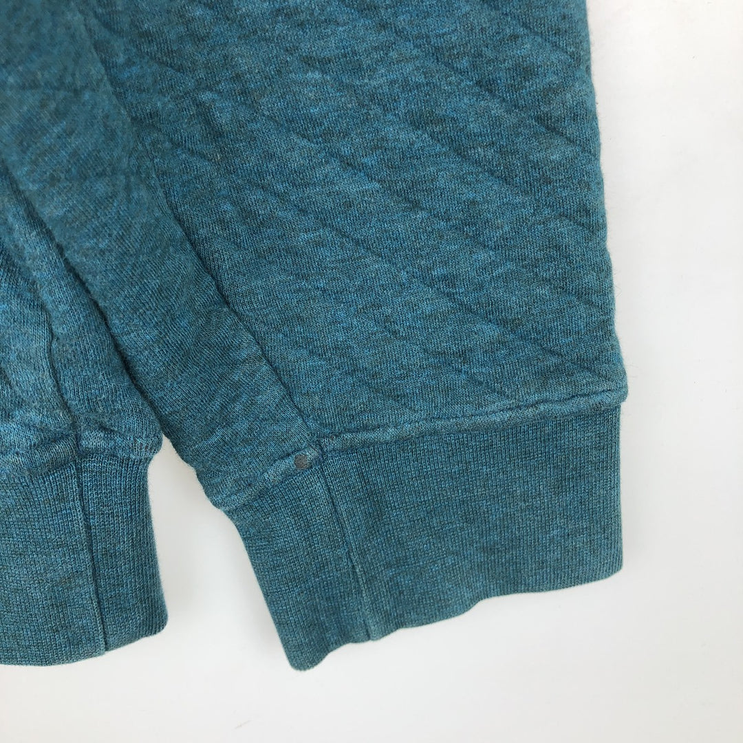 Patagonia Organic Cotton Diamond Quilted Snap-T Sweatshirt 25281FA17 (Women's Size M) cotton turquoise blue Vintage Second Hand