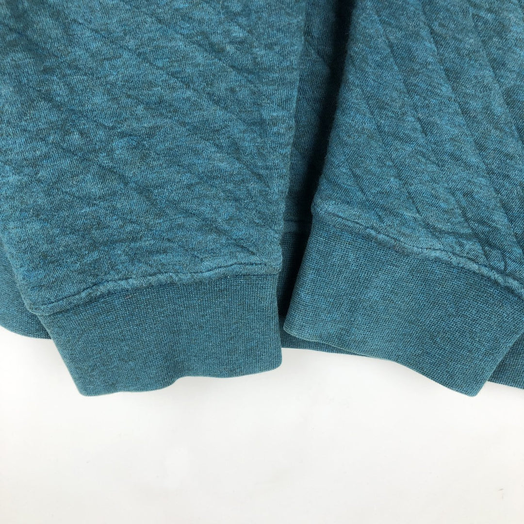Patagonia Organic Cotton Diamond Quilted Snap-T Sweatshirt 25281FA17 (Women's Size M) cotton turquoise blue Vintage Second Hand